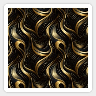 Golden Lattice: Luxurious Linearity in Gold Sticker